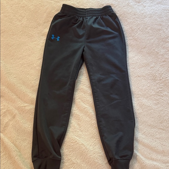 Under Armour Kids Dark Grey Jogger Pants - Picture 1 of 2